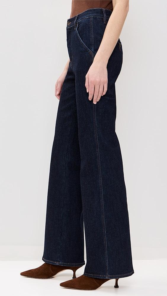 Veronica Beard Jean Crosbie Wide Leg Jeans | Shopbop Product Image