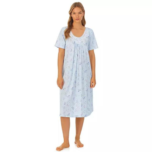 Womens Carole Hochman Cotton Short Sleeve Nightgown Product Image