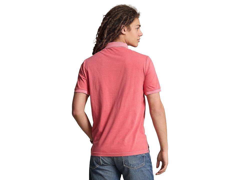 Polo Ralph Lauren Classic Fit Garment-Dyed Polo Shirt (Adirondack Berry) Men's Short Sleeve Knit Product Image