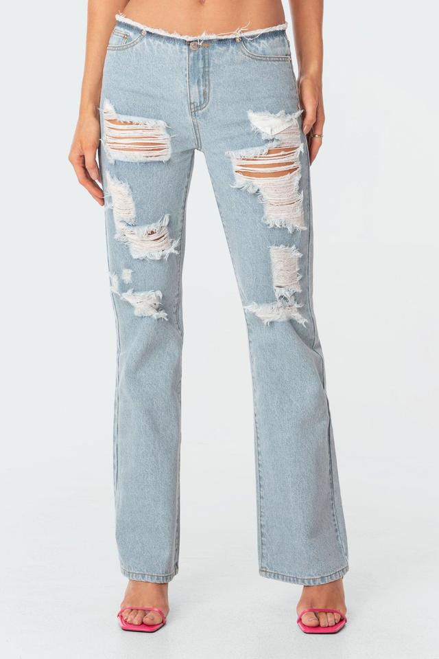 Bindi Low-Rise Ripped Jeans Product Image