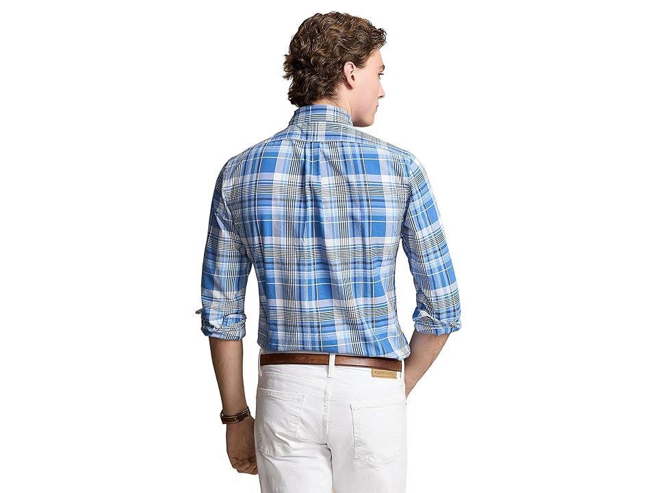 Polo Ralph Lauren Classic Fit Plaid Oxford Shirt Multi) Men's Clothing Product Image