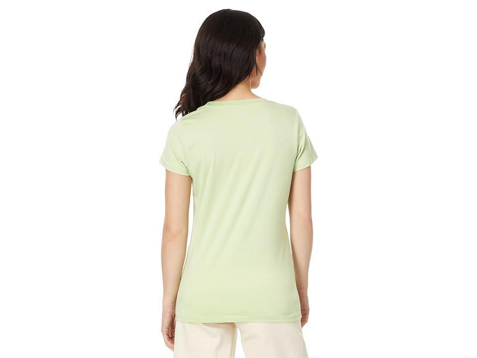 L.L.Bean Soft Stretch Supima Tee Scoopneck Short-Sleeve (Light Moss) Women's Clothing Product Image