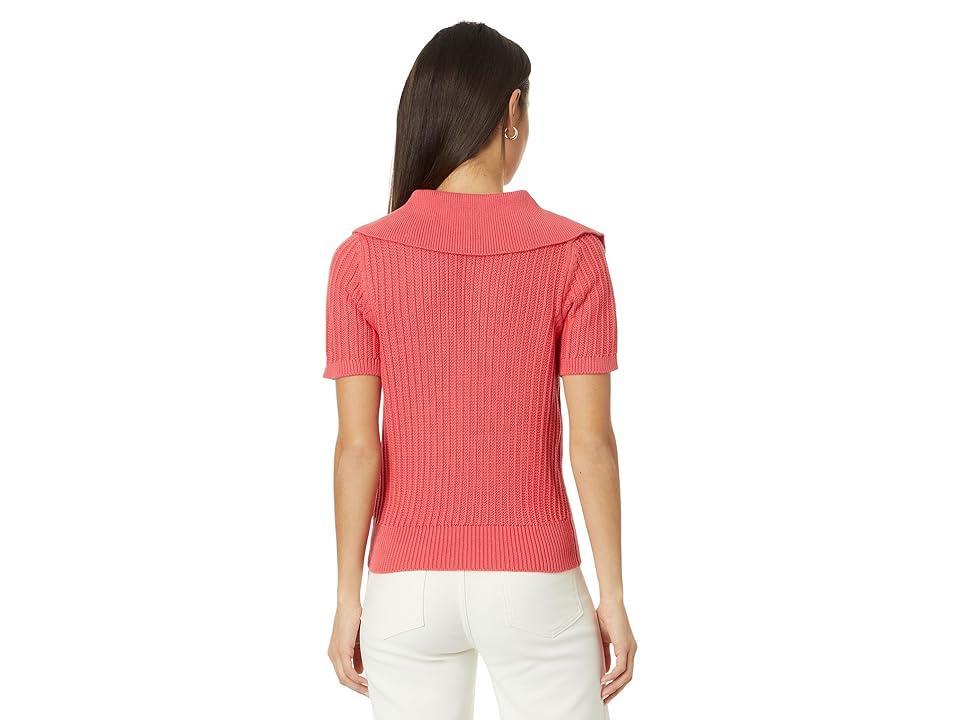 en saison Mirabel Knit Top (Coral ) Women's Sweater Product Image