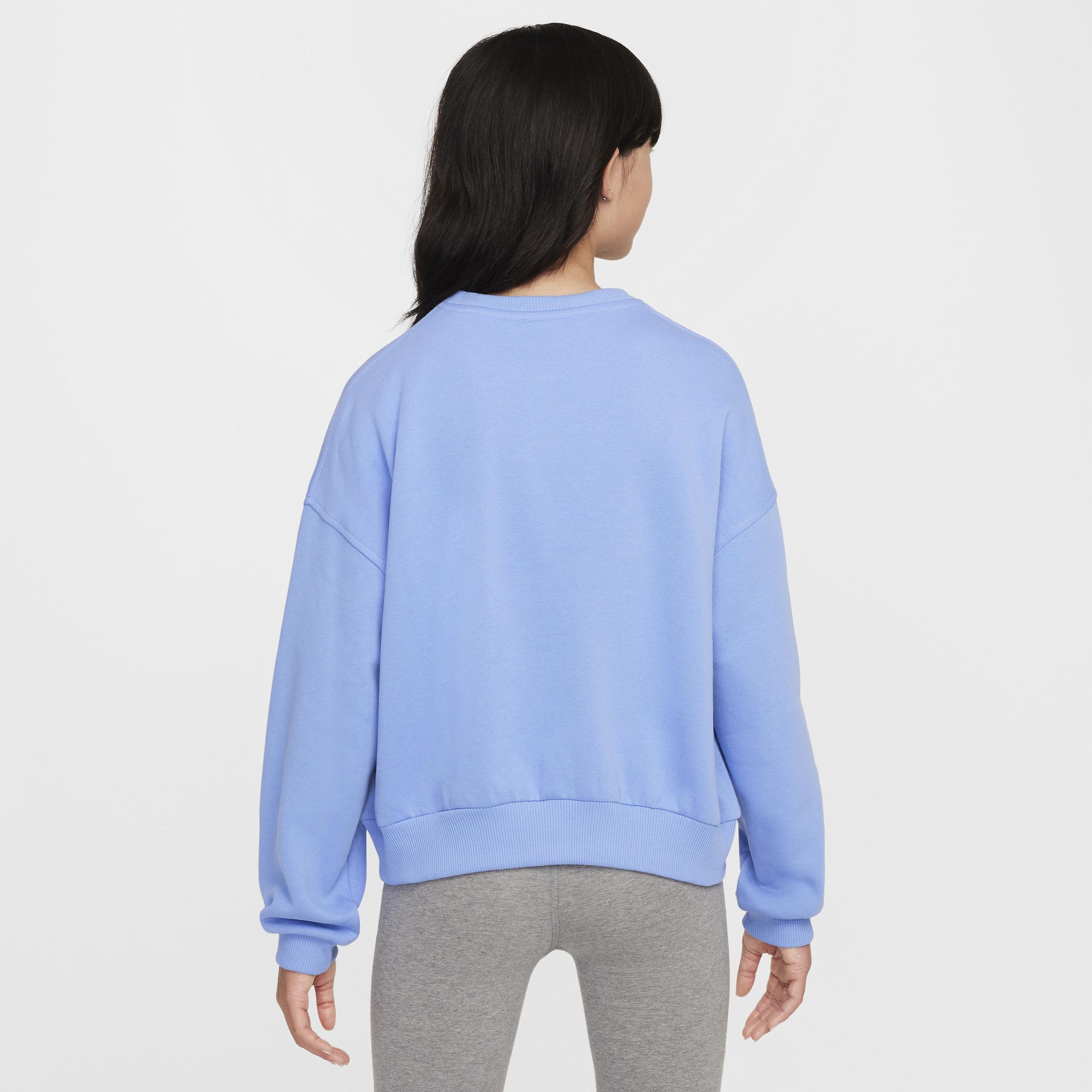 Womens Nike Sportswear Club Fleece Girls Boxy Crew-Neck Sweatshirt Product Image