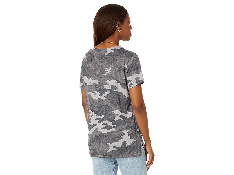 Lucky Brand Classic V-Neck Camouflage) Women's Clothing Product Image