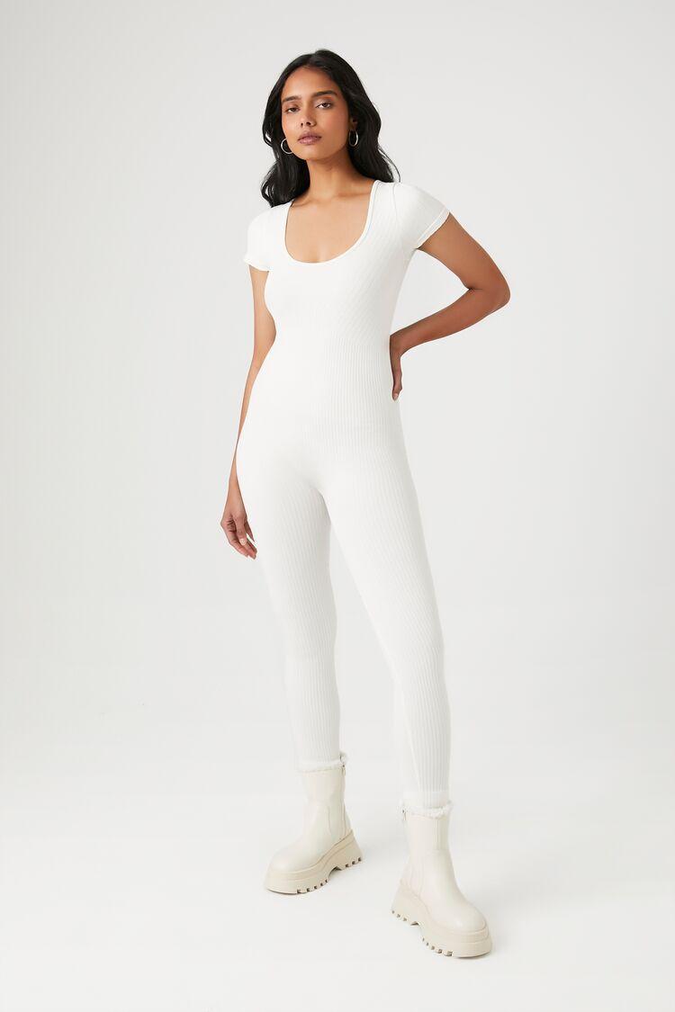 Seamless Short-Sleeve Jumpsuit | Forever 21 Product Image