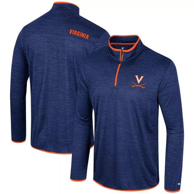 Mens Colosseum Virginia Cavaliers Wright Quarter-Zip Windshirt Blue Product Image