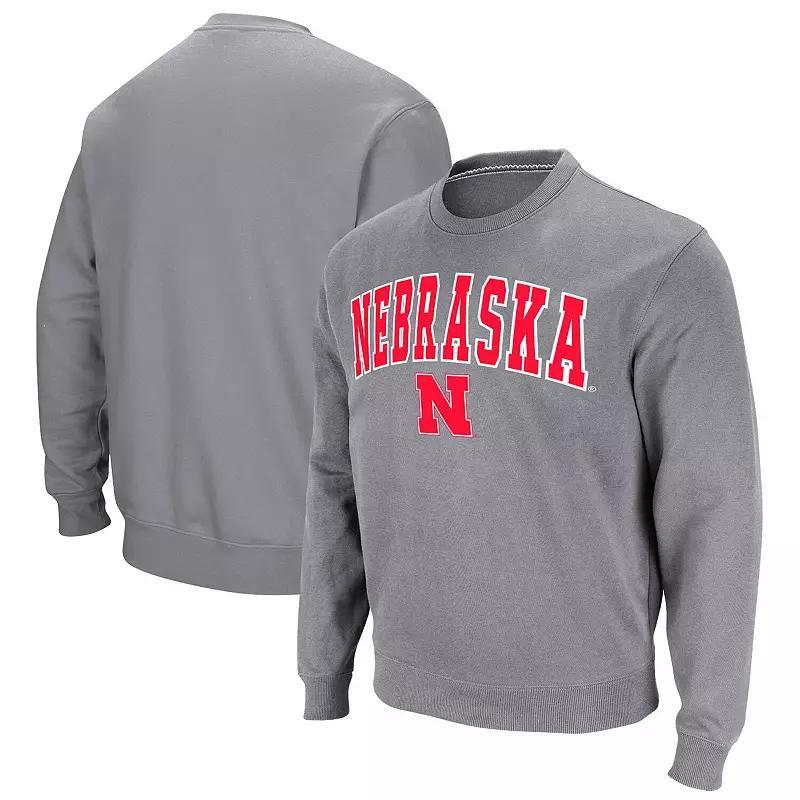 Colosseum Mens Nebraska Huskers Arch & Logo Pullover Sweatshirt Product Image