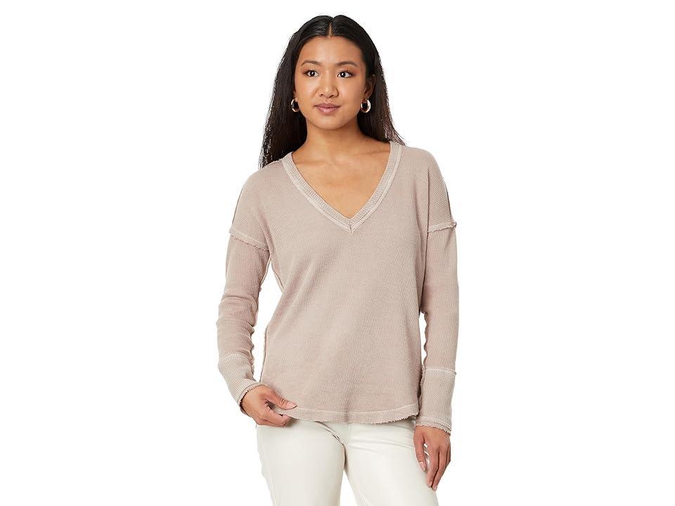 Free People Sail Away Long Sleeve Solid (Cashmere) Women's Clothing product image