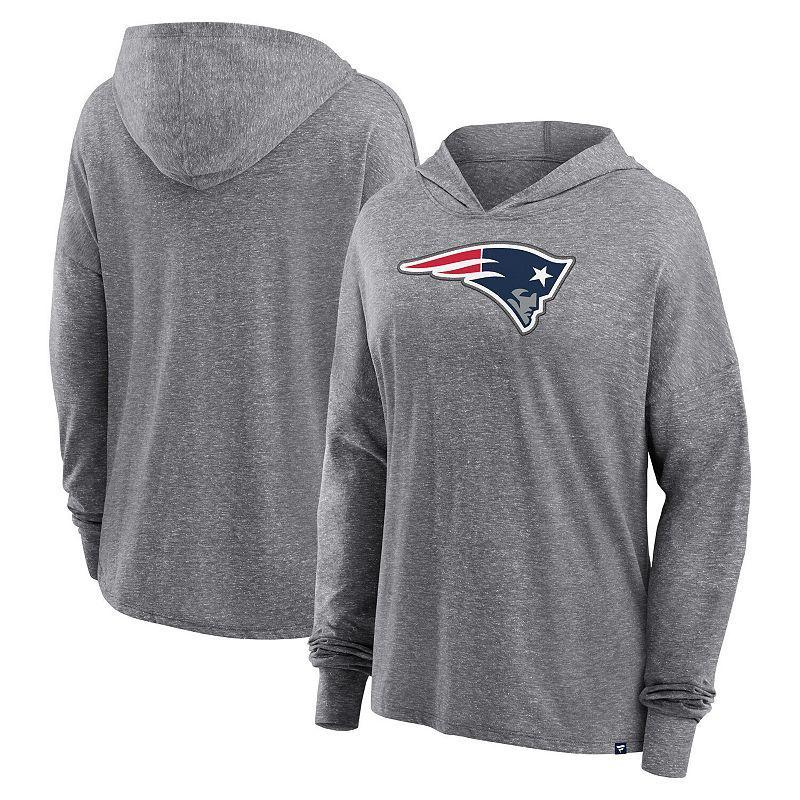 Womens Fanatics Branded Heather Gray New England Patriots Cozy Primary Pullover Hoodie Product Image