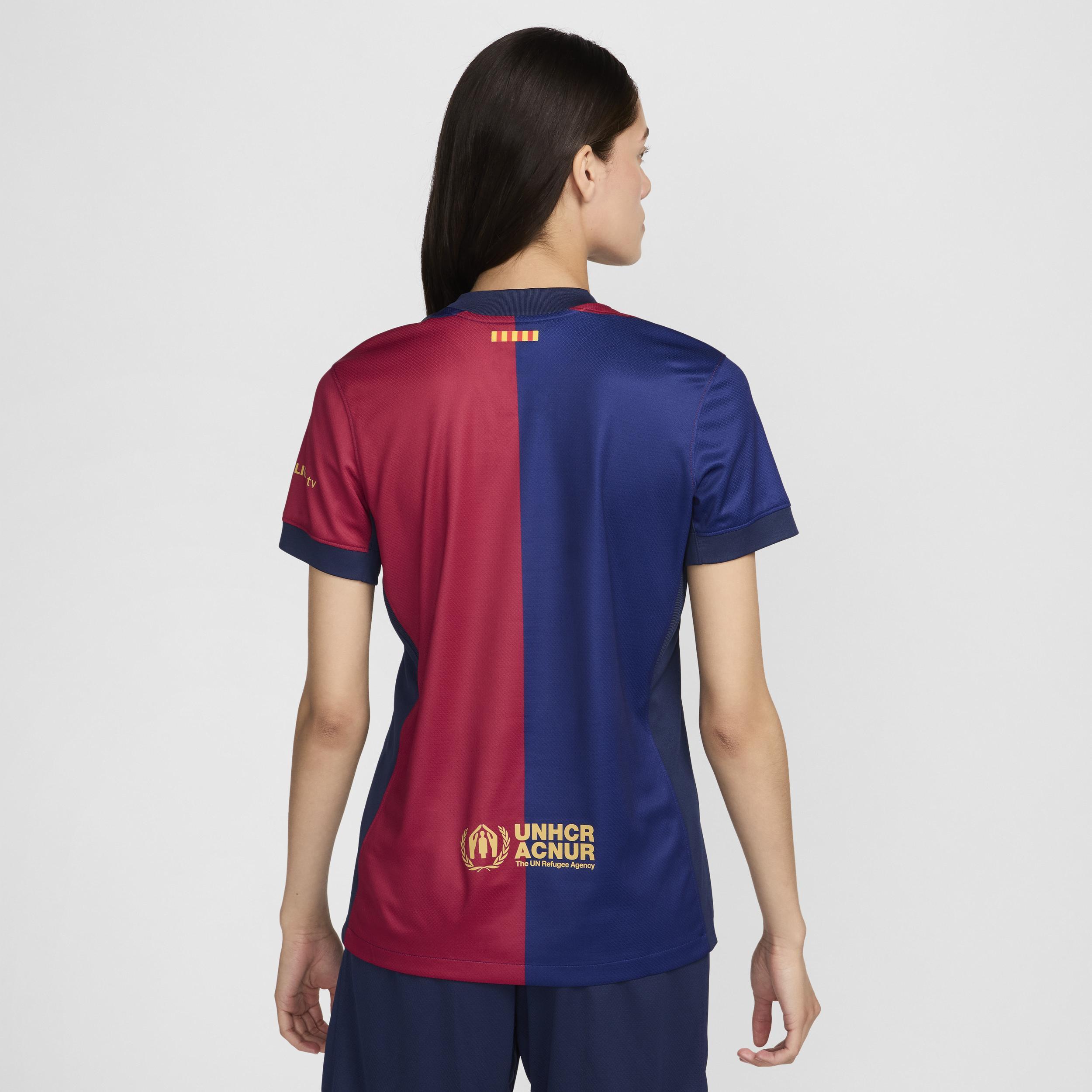 FC Barcelona 2024/25 Stadium Home Nike Womens Dri-FIT Soccer Replica Jersey Product Image