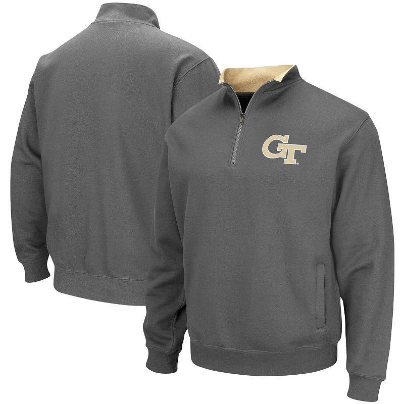 Mens Charcoal Georgia Tech Yellow Jackets Tortugas Logo Quarter-Zip Pullover Jacket Product Image