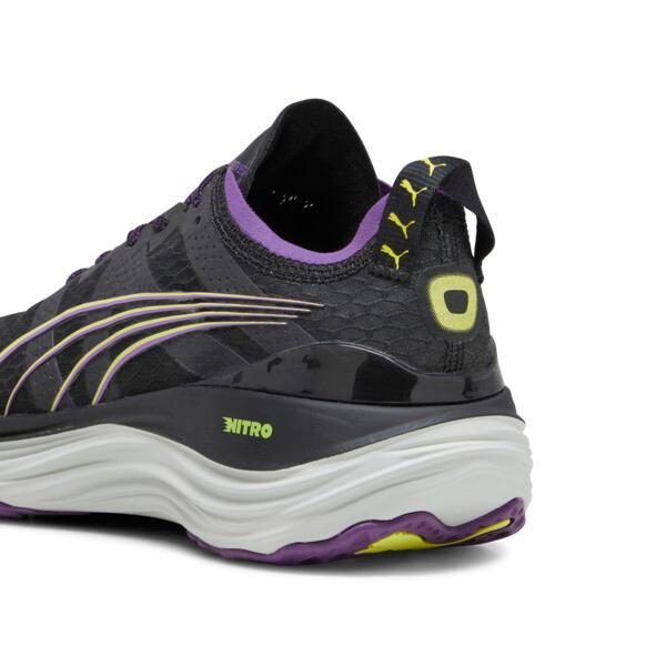 PUMA ForeverRun NITROâ¢ Winterized Women's Running Shoes in Black/Purple Pop/Yellow Burst Product Image