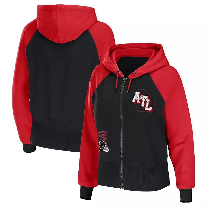 Womens WEAR by Erin Andrews Black Arizona Cardinals Colorblock Full-Zip Hoodie Product Image