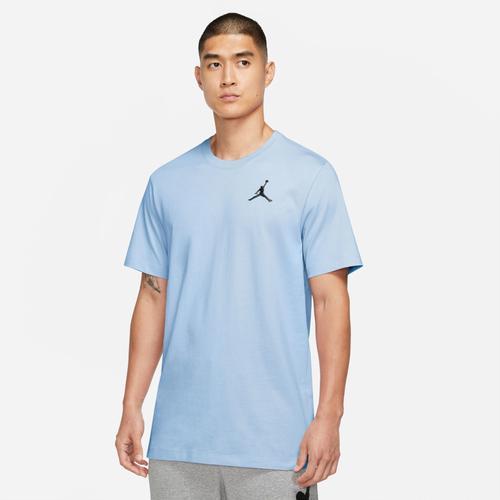 Jordan Mens Jumpman Embroidered T-Shirt - Blue/Black Product Image