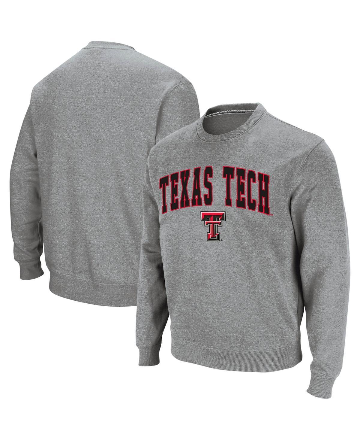 Colosseum Mens Texas Tech Red Raiders Arch and Logo Crew Neck Sweatshirt Product Image