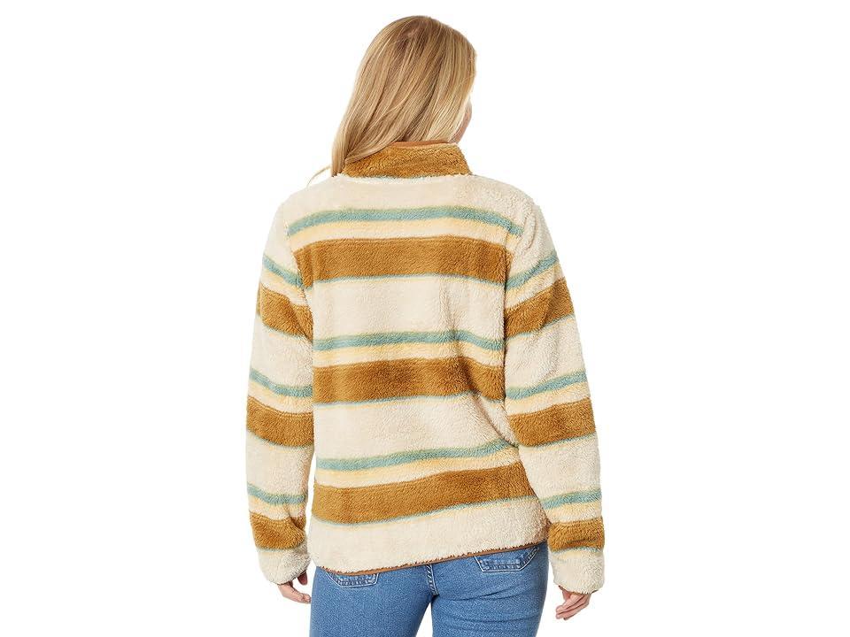 Salty Crew Calm Seas Sherpa Pullover (Natural) Women's Clothing Product Image