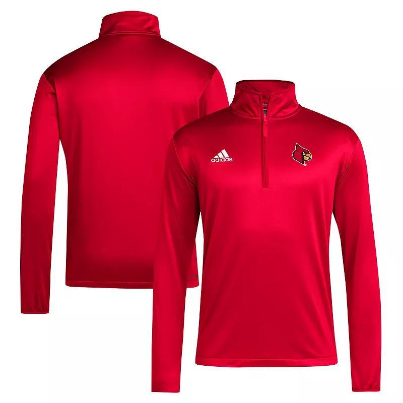 Mens adidas Louisville Cardinals Coaches Sideline Quarter-Zip Top Product Image