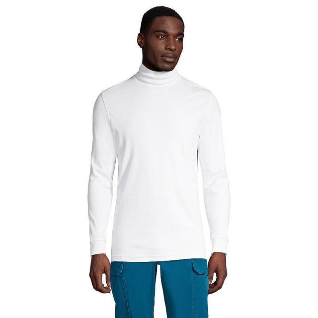 Lands End Big & Tall Soft Supima Turtleneck T-Shirt Product Image