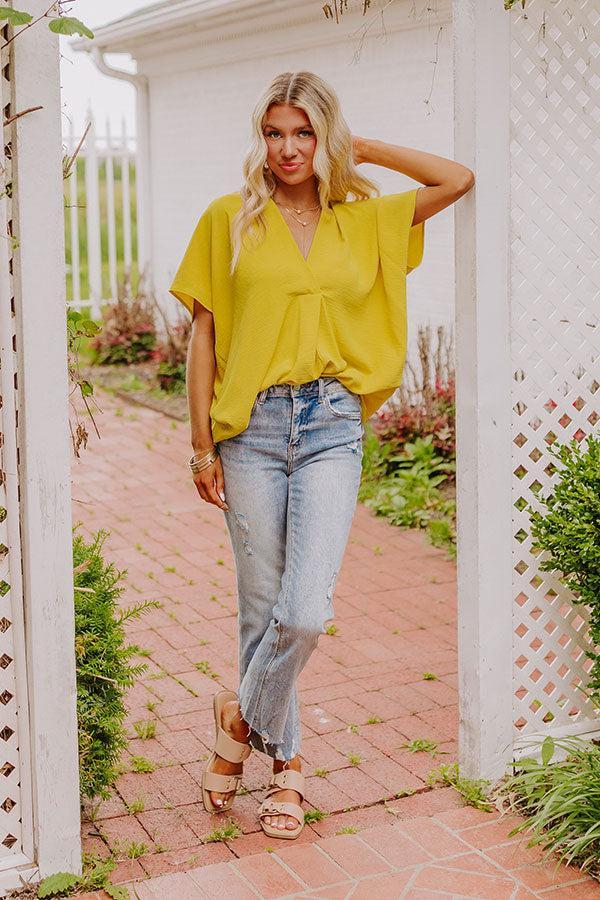 Sunshine Splendor Shift Top in Yellow Product Image