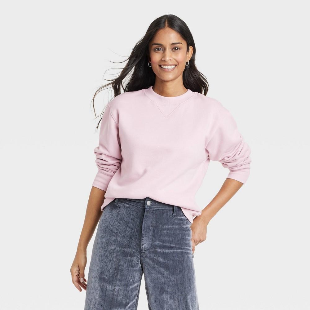 Womens Leisure Studio Sweatshirt - Universal Thread Mauve XS Product Image