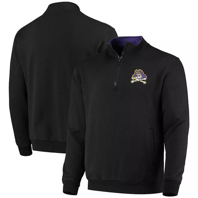 Mens Colosseum Black ECU Pirates Tortugas Logo Quarter-Zip Jacket Product Image