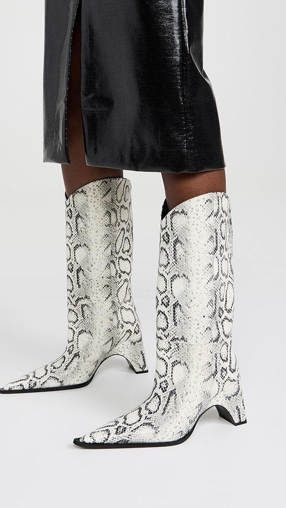 Coperni Snake Print Bridge Cowboy Boots | Shopbop Product Image