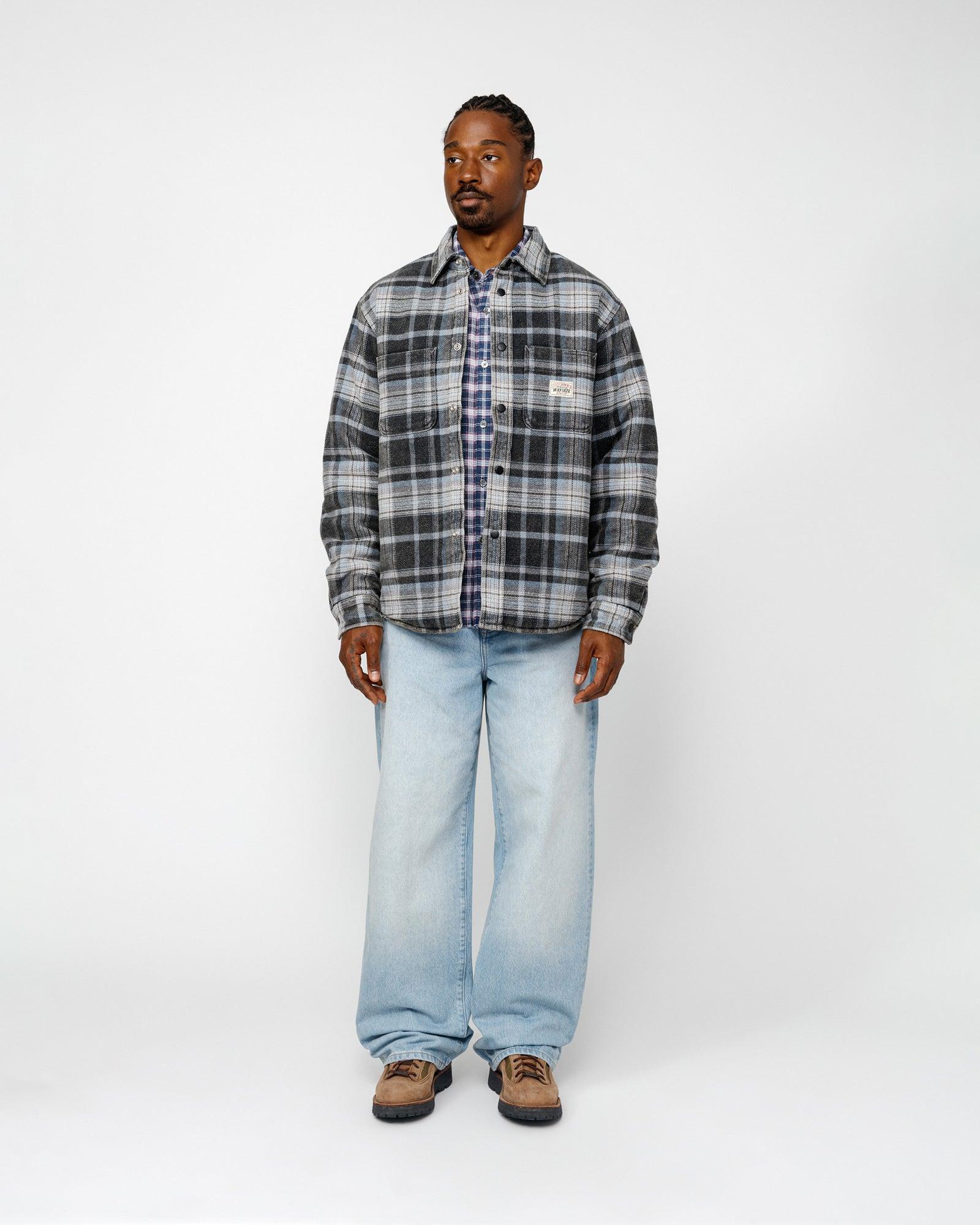 HEAVY WASHED PLAID SHIRT Male Product Image