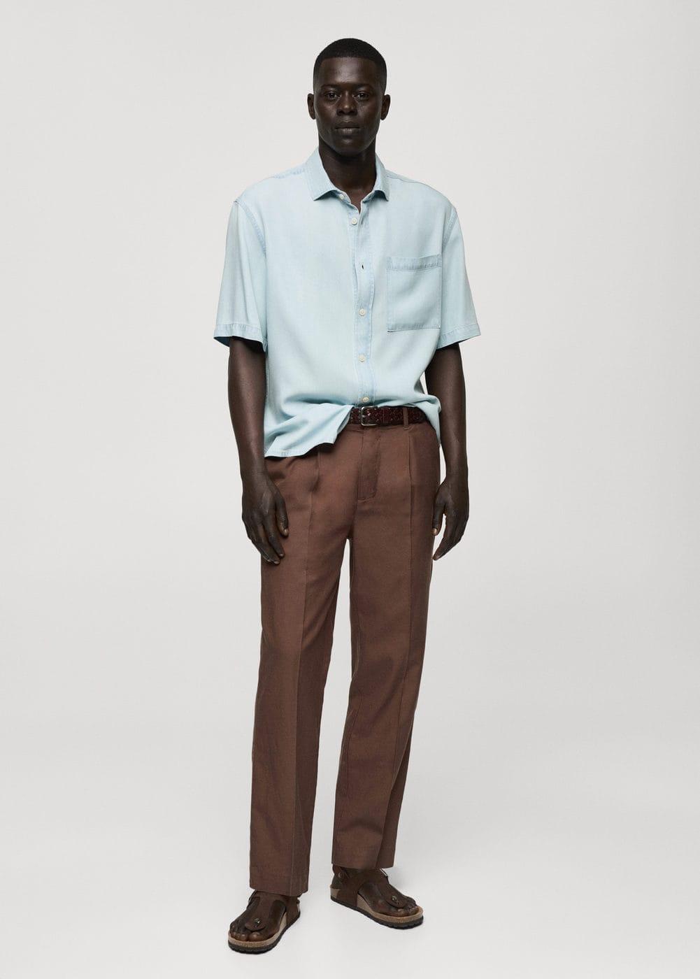 Mango Mens Regular-Fit Shirt Product Image