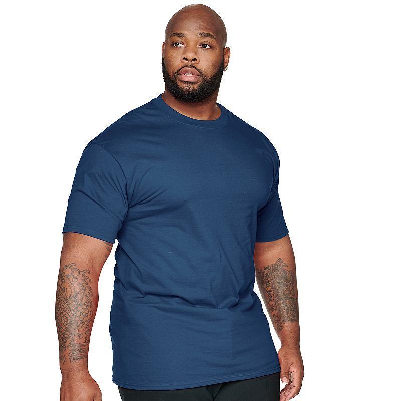 Big & Tall Hanes Beefy-T Tee, Mens Blue Product Image