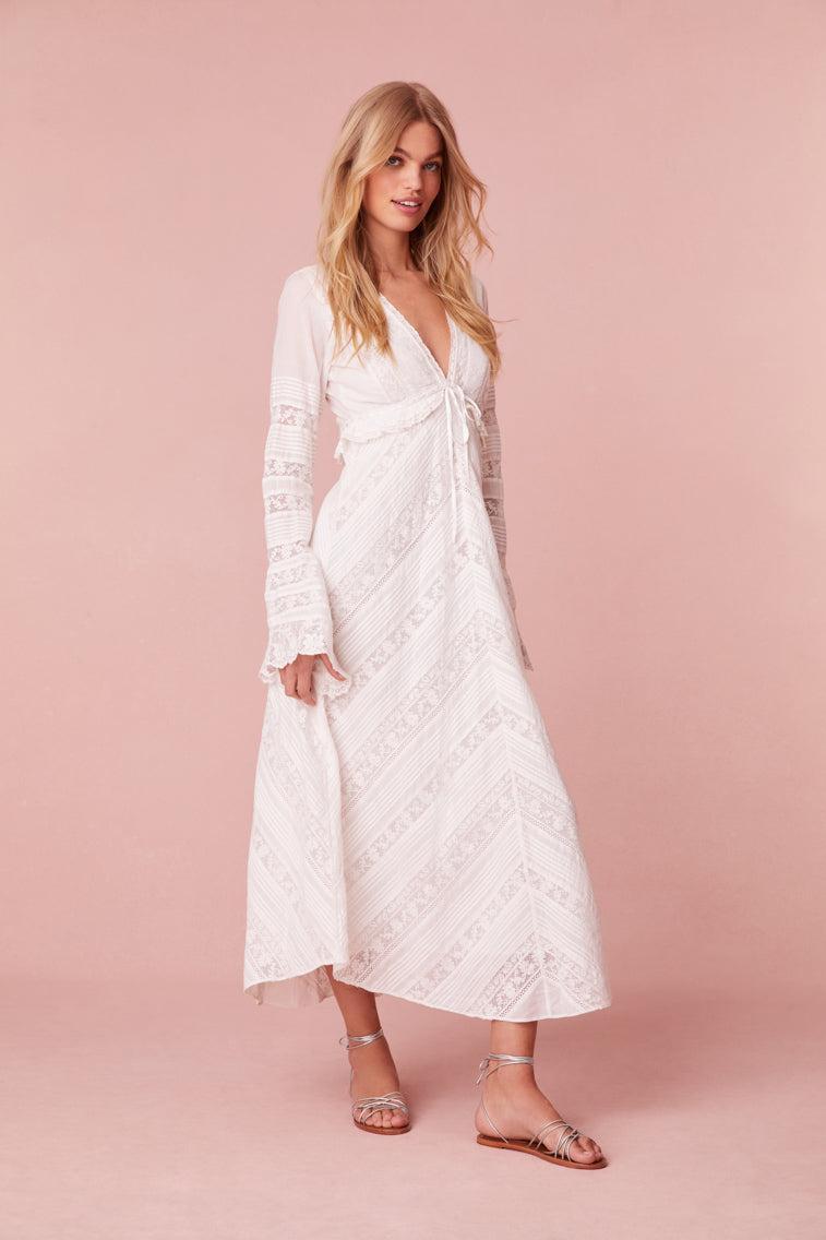 Weil Cotton Lace Maxi Dress Product Image