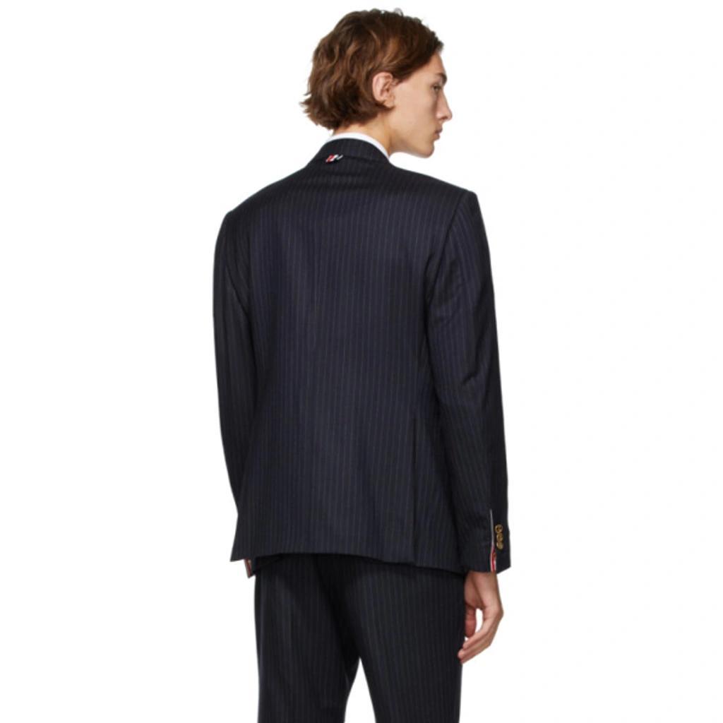 Navy Stripe Classic Blazer In 415 Navy Product Image