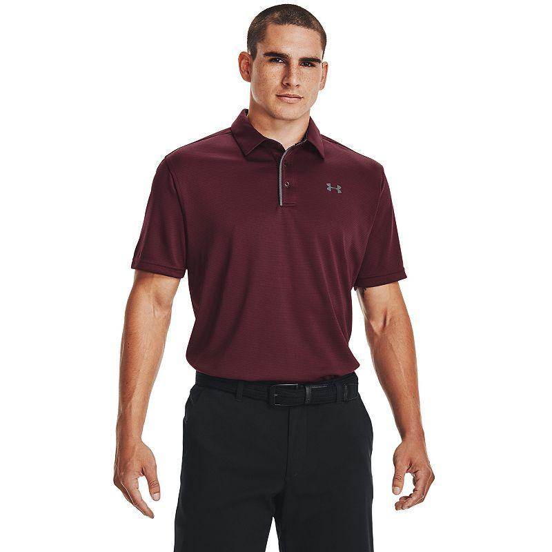 Mens Under Armour Tech Polo Orange Product Image