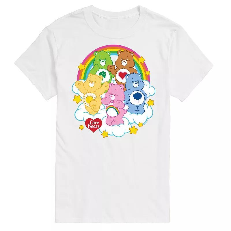 Big & Tall Care Bears Group On Clouds Graphic Tee, Mens Product Image