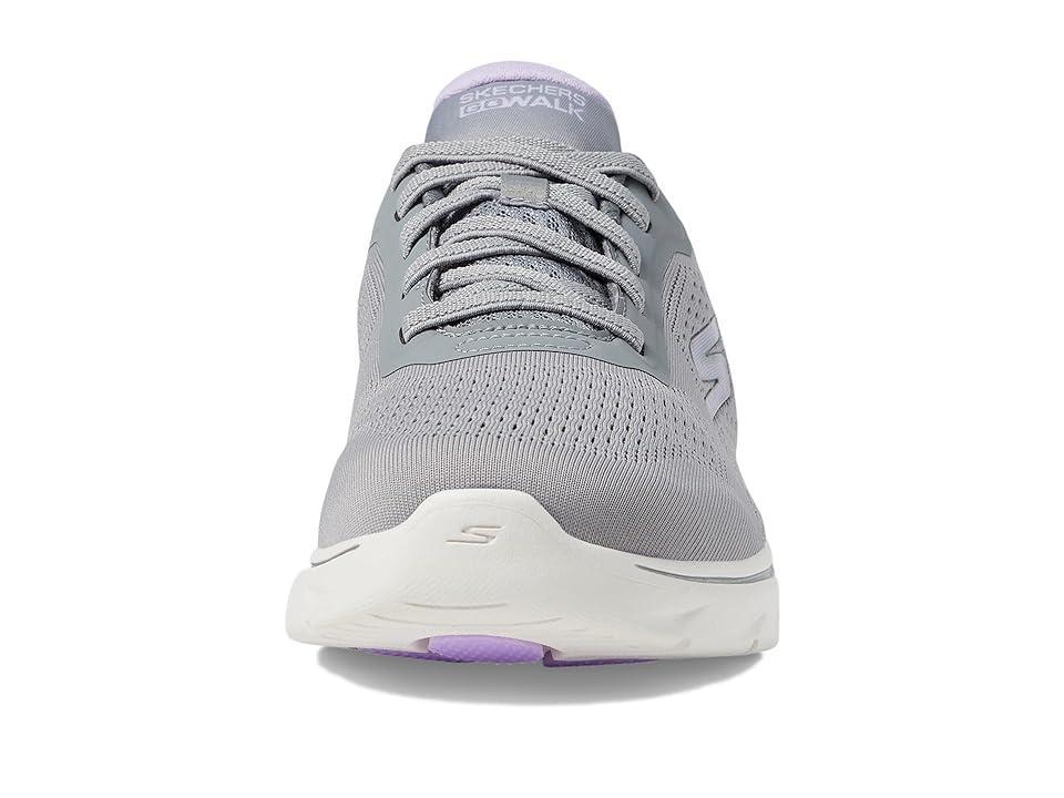 SKECHERS Performance Go Walk 7 - Cosmic Waves (Gray/Lavender) Women's Shoes Product Image