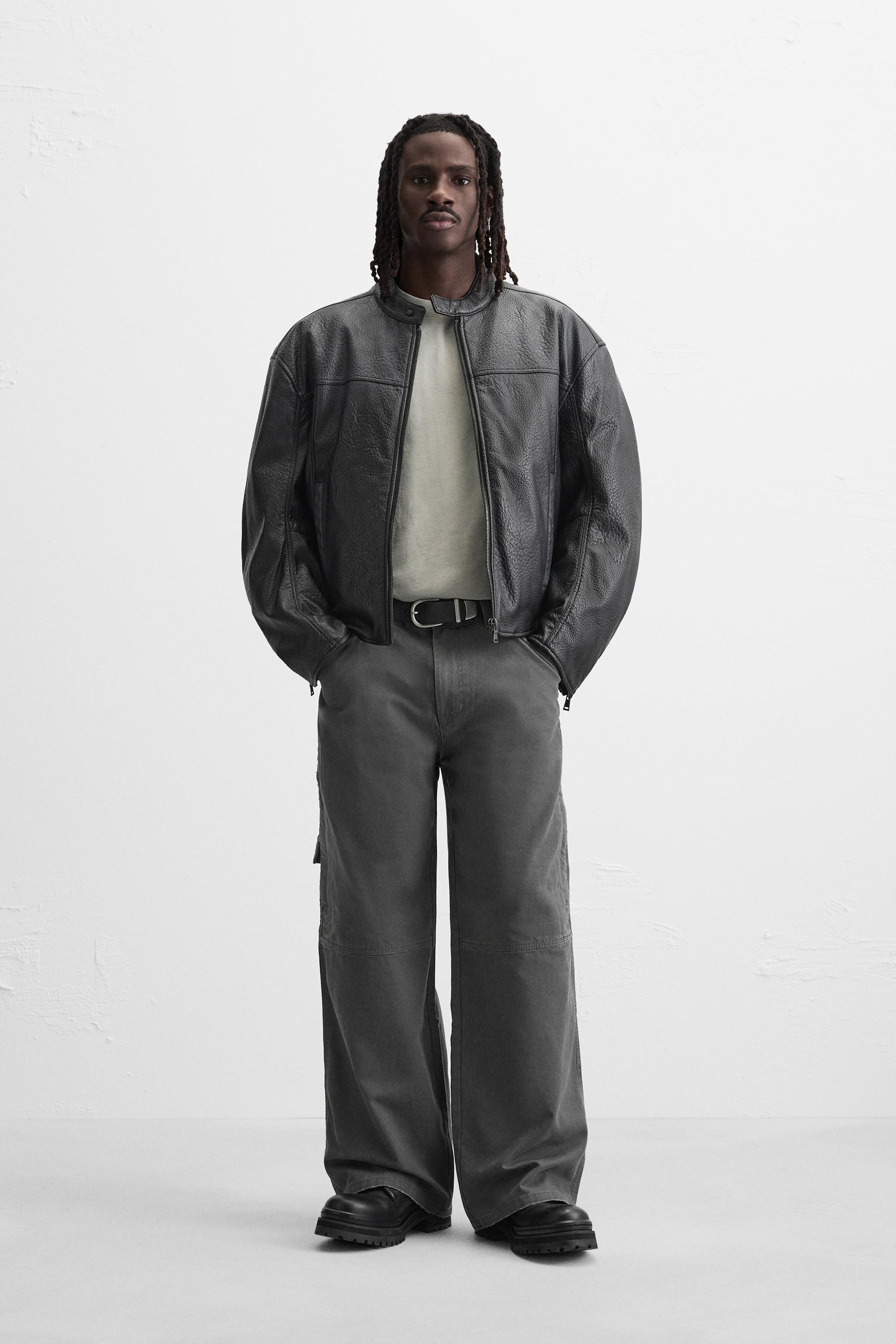 RELAXED FIT WASHED PANTS Product Image