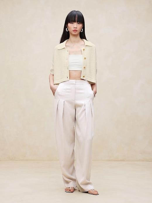 Cotton Cropped Resort Sweater Product Image