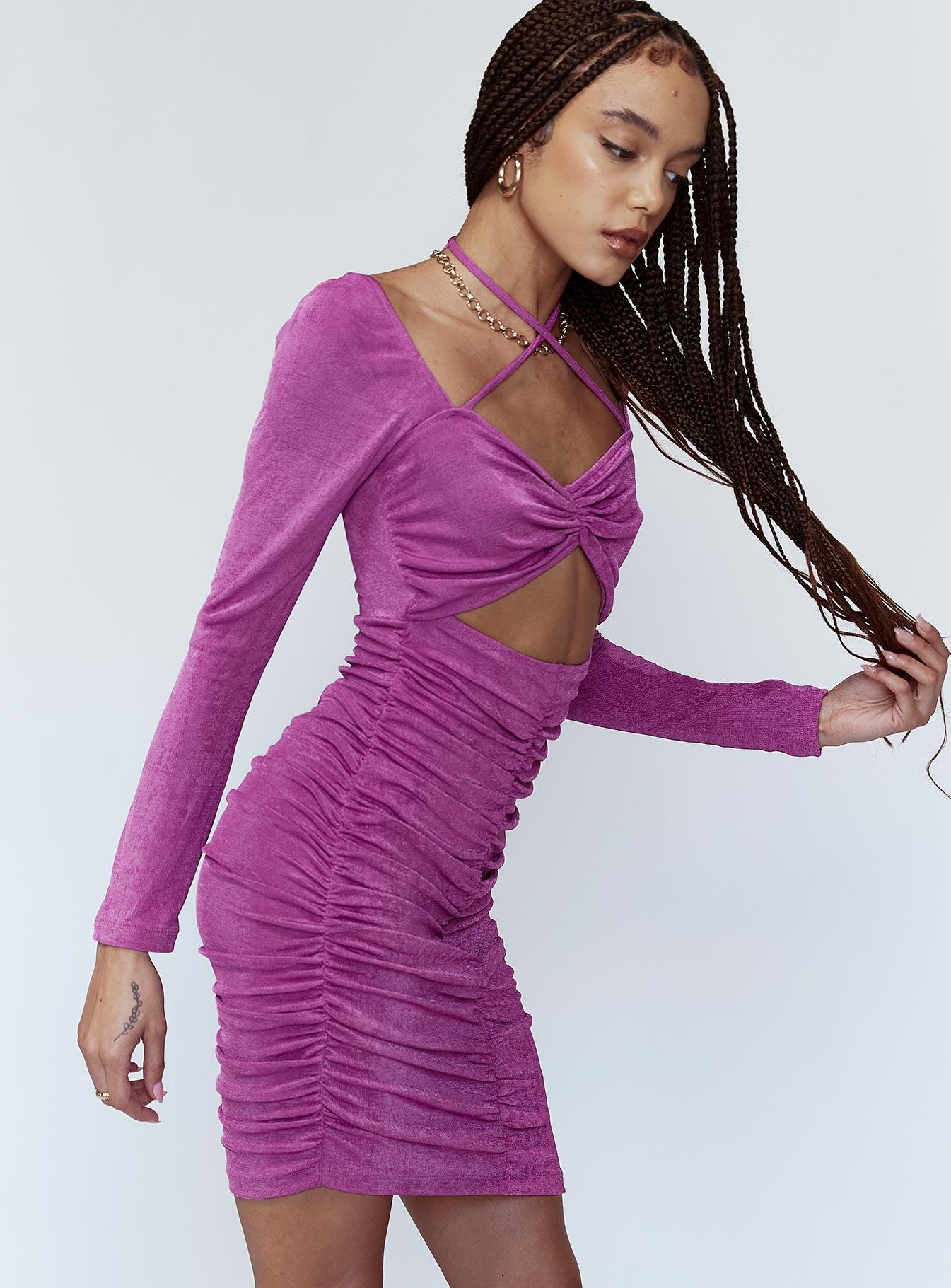 Dillon Mini Dress Purple Product Image