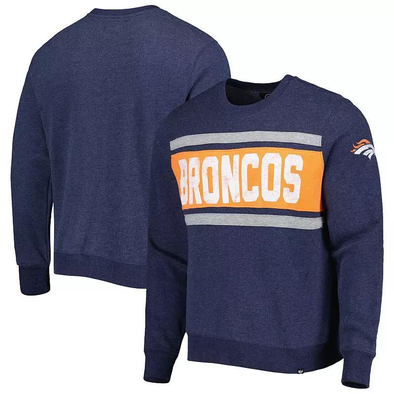 Mens 47 Heather Denver Broncos Bypass Tribeca Pullover Sweatshirt Blue Product Image