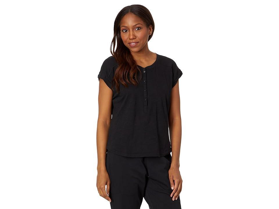 PACT Featherweight Slub Dolman Henley Women's Clothing Product Image