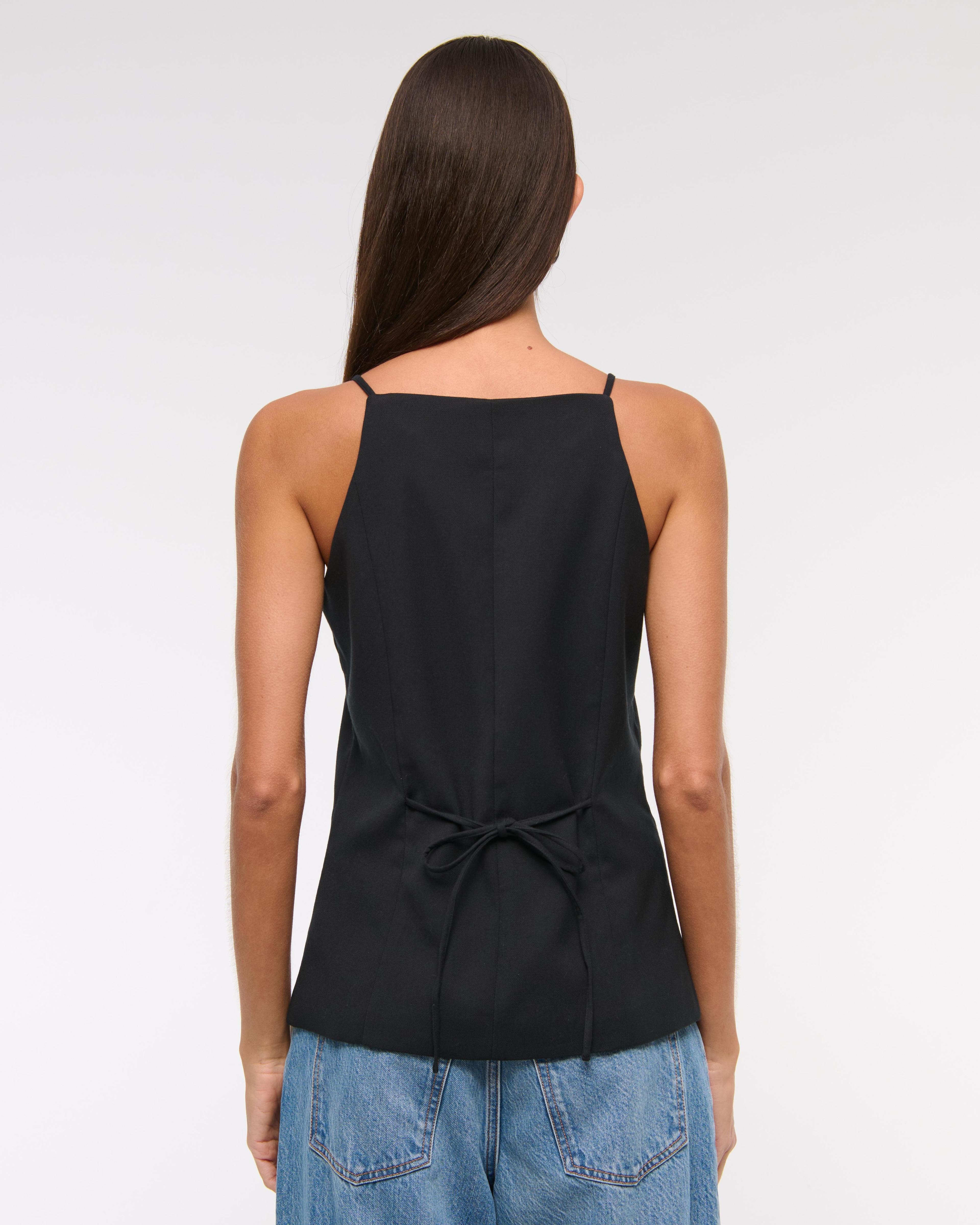 High-Neck Suiting Vest Product Image