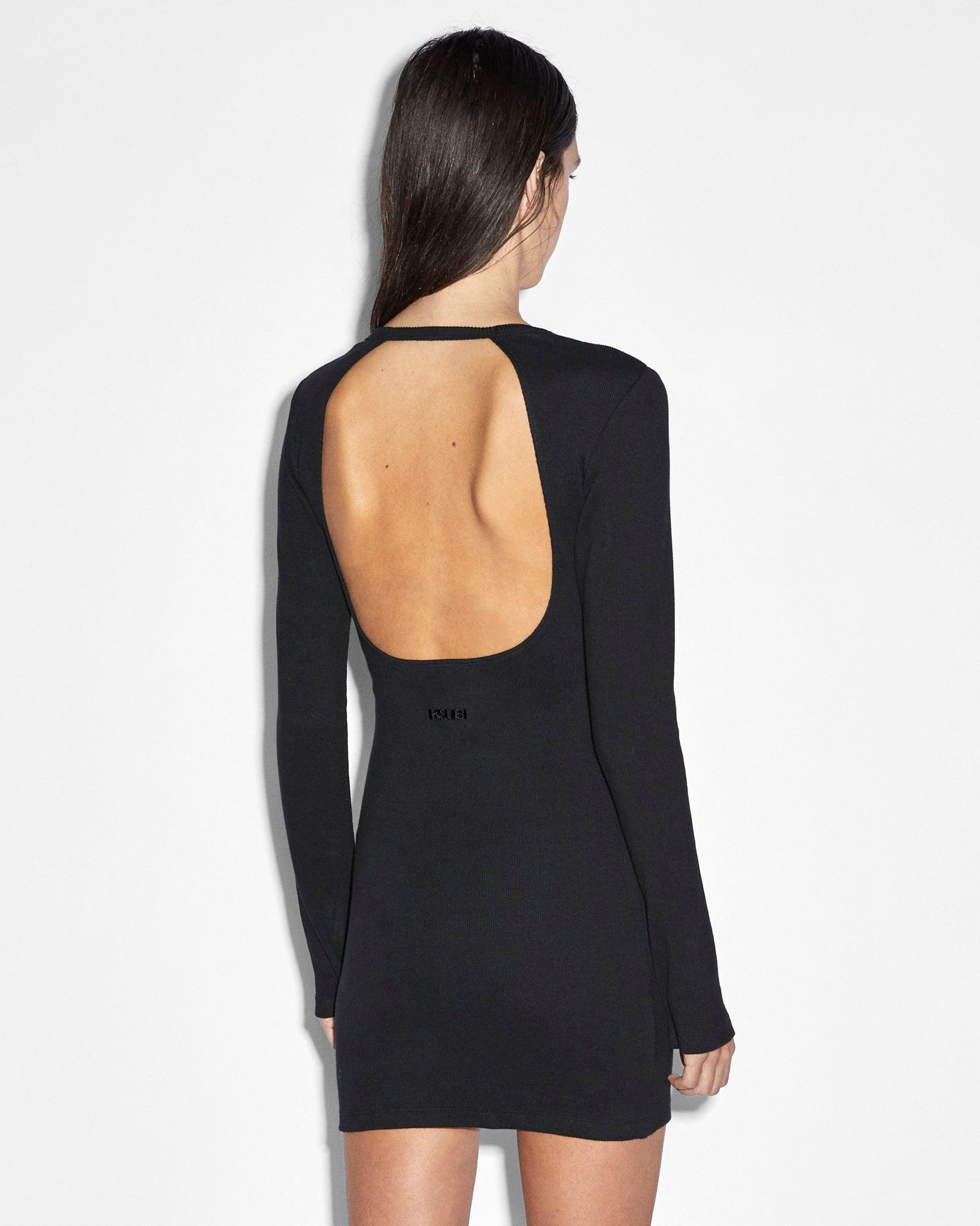 ARISE LS KEYHOLE DRESS BLACK Female Product Image