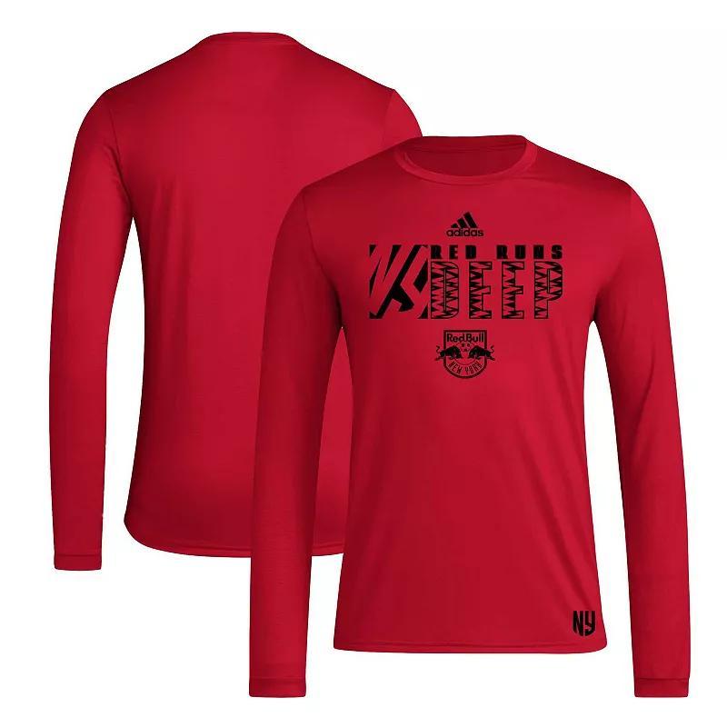 Mens adidas New York Bulls 2024 Jersey Hook AEROREADY Long Sleeve T-Shirt Product Image