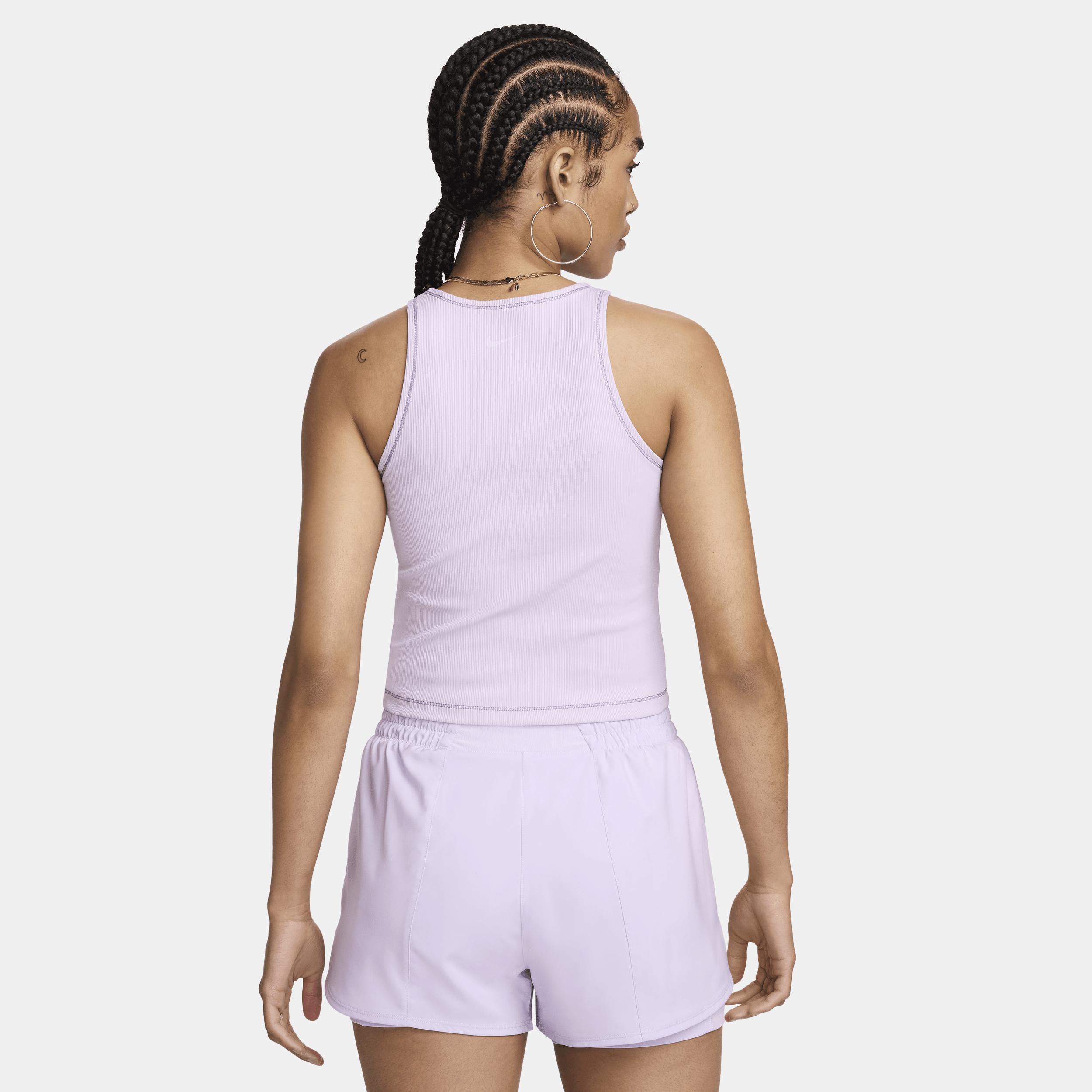 Nike Women's One Fitted Dri-FIT Ribbed Tank Top Product Image