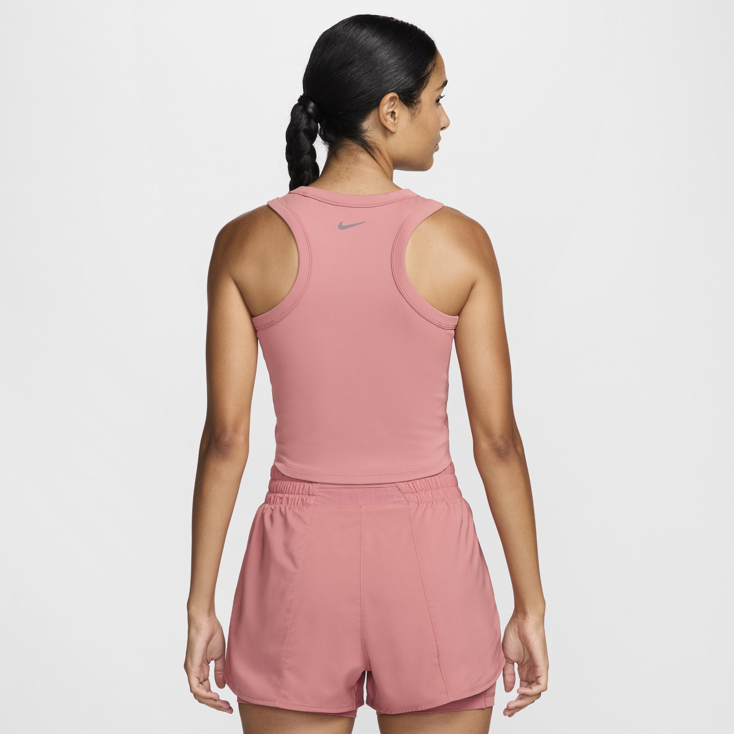 Nike Womens One Fitted Dri-FIT Cropped Tank Top Product Image