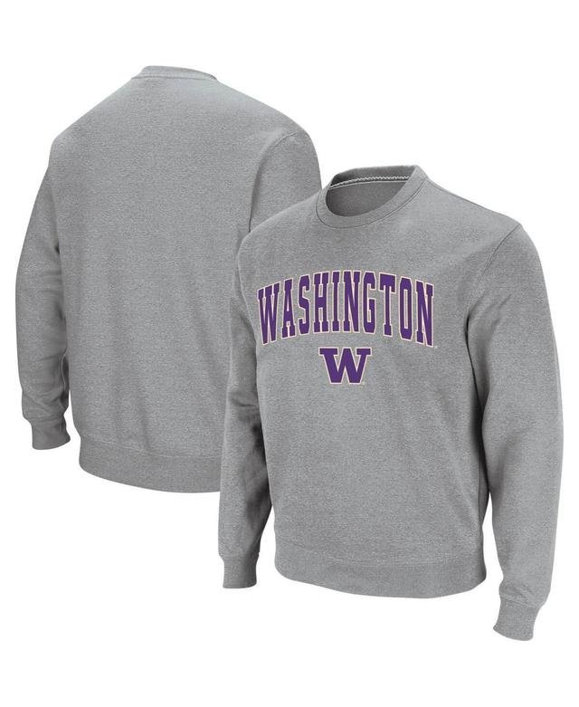 Colosseum Mens Washington Huskies Arch & Logo Crew Neck Sweatshirt Product Image