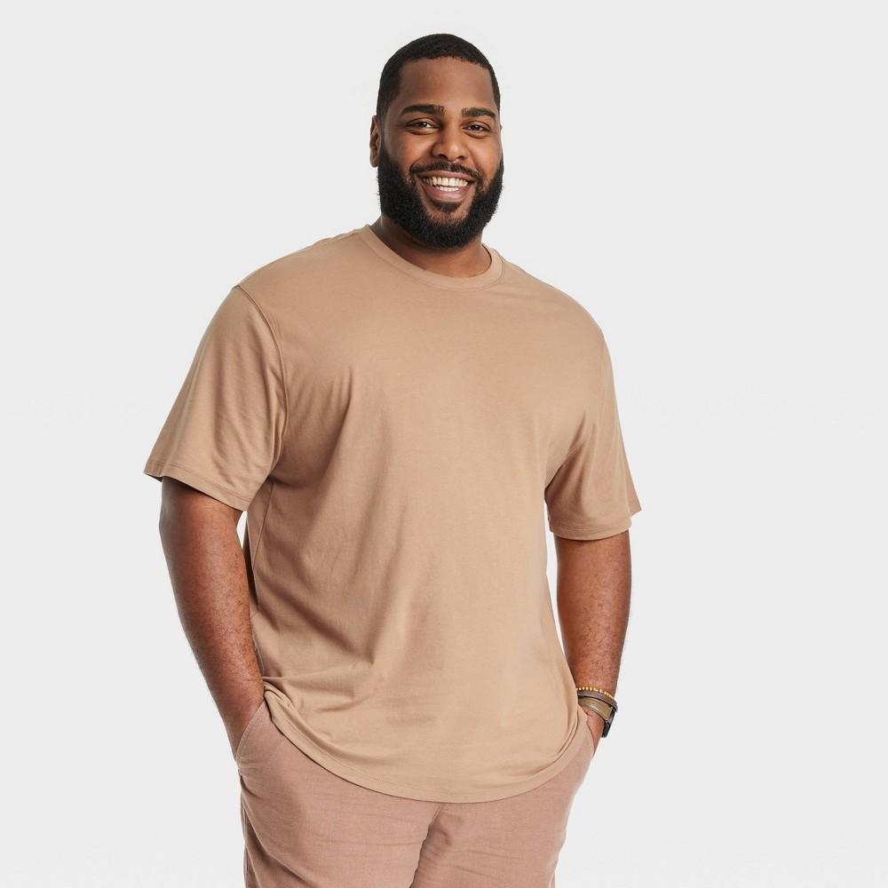 Mens Big & Tall Every Wear Short Sleeve T-Shirt - Goodfellow & Co Canyon Brown 3XL Product Image