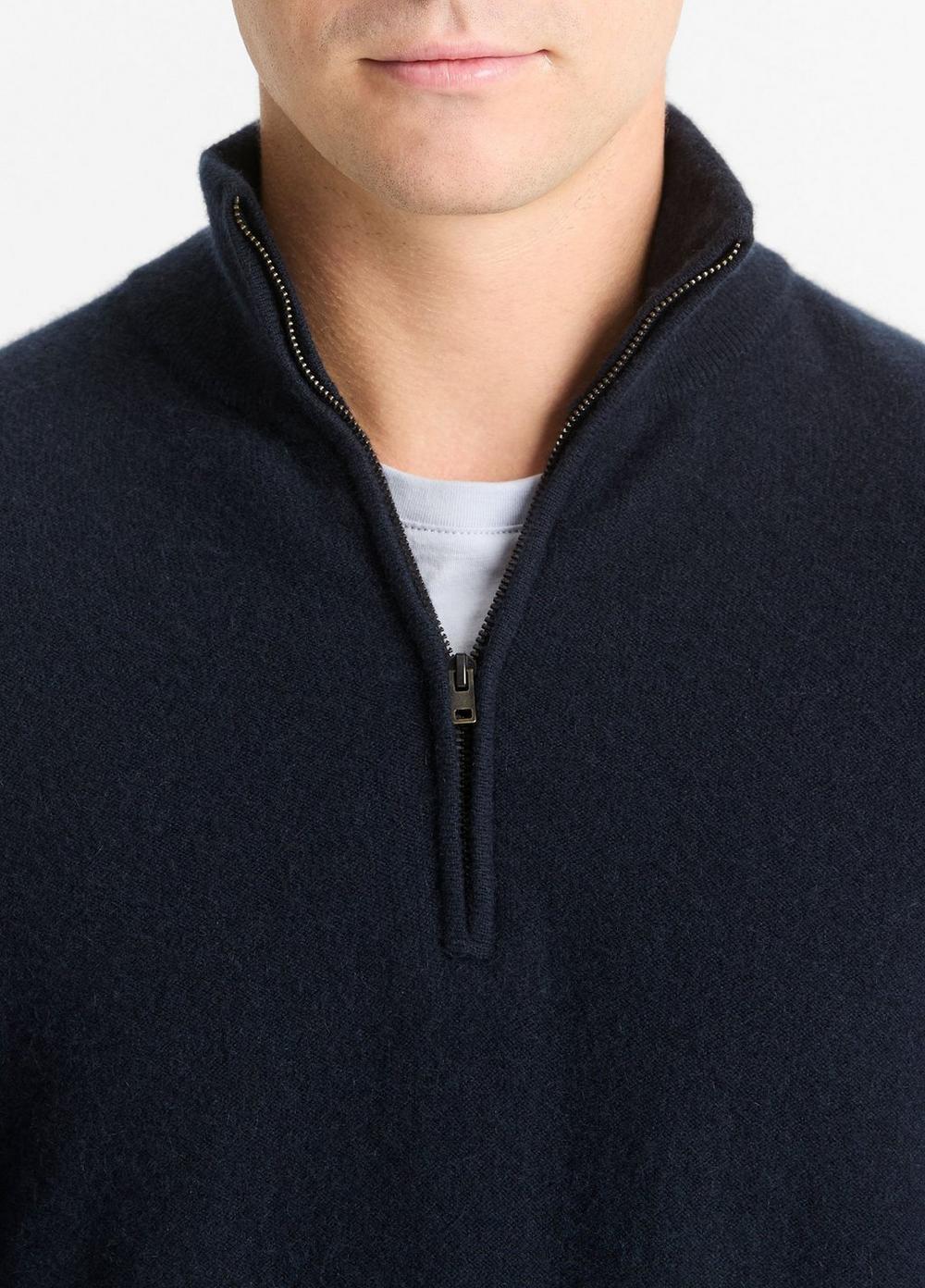 Plush Cashmere Quarter-Zip Sweater Product Image