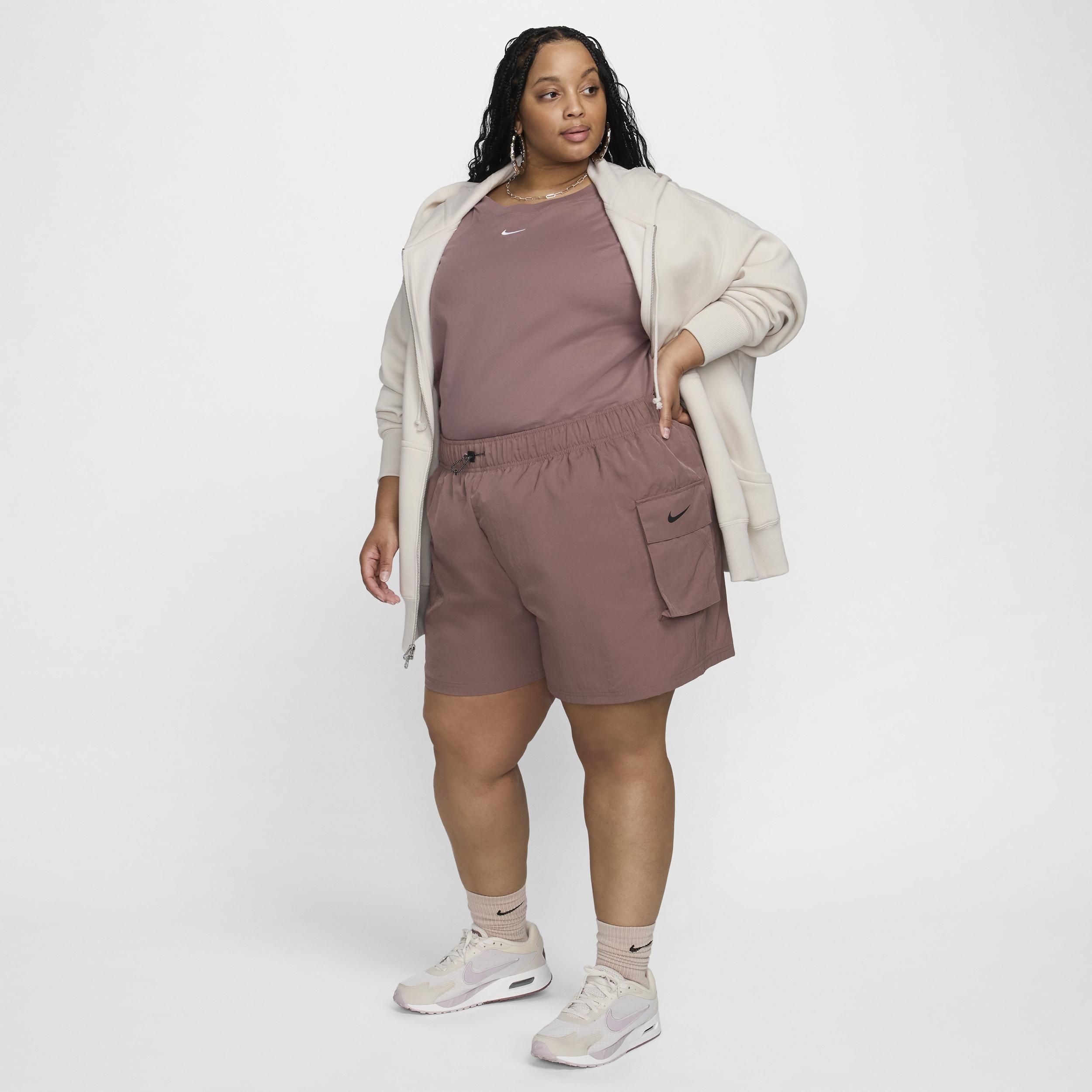 Womens Nike Sportswear Woven High-Rise Shorts (Plus Size) product image