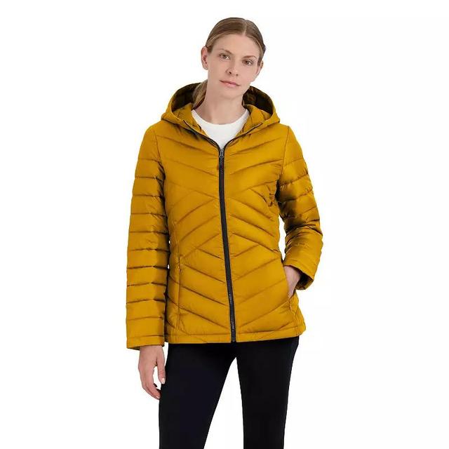 Womens Halitech Packable Puffer Jacket Yellow Product Image